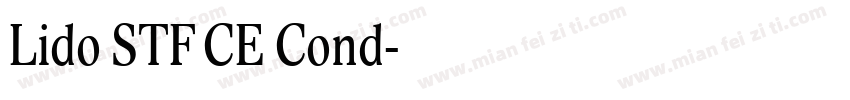 Lido STF CE Cond字体转换